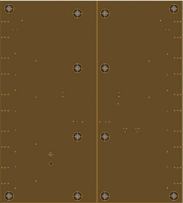 Figure 27. GND Layer 2 of 4-Layer Low Noise PCB Layout.
