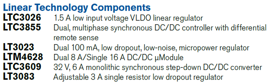 LTC Parts List