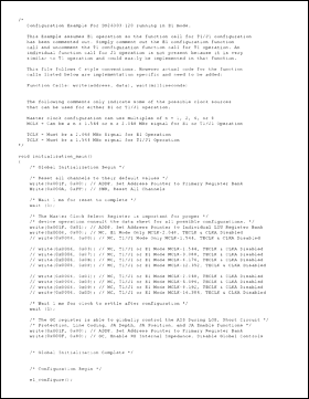 图1. DS26303线路接口单元的初始化和配置代码