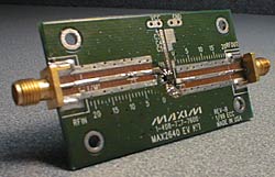 目标：调谐MAX2640使其工作在345MHz，用于无线安全系统的信号发射。