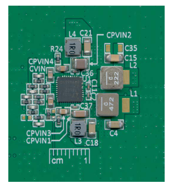 Figure 1. Top Center View ofthe Demo Board DC1949A