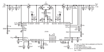 LT8705 500W, 44V, 11.5A Buck-Boost Converter for High Powered Battery Supply