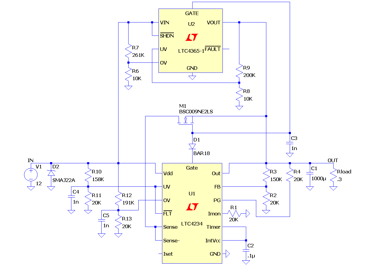 Figure 1: 12V Hot Swap with Guaranteed SOA