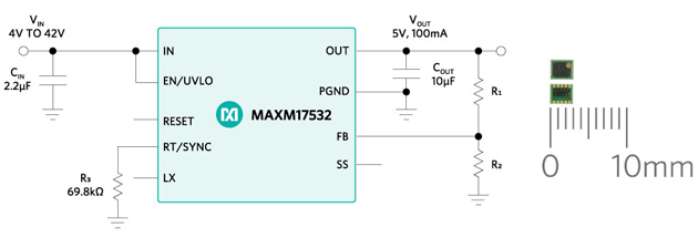 Figure 8. MAXM17532 typical application schematic
