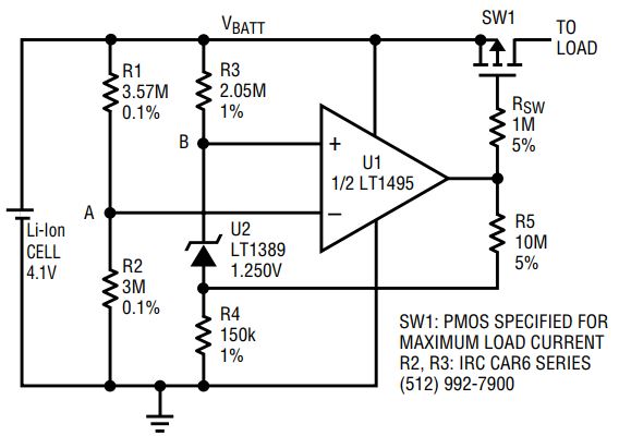 Figure 1. Undervoltage lockout circuit
