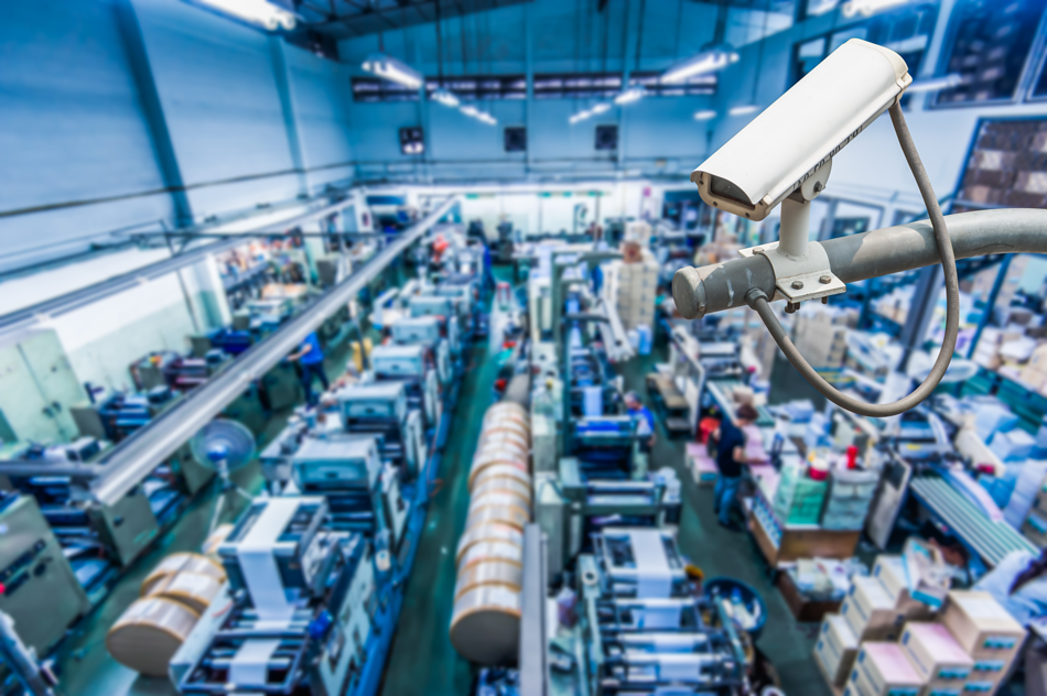 Figure 1. Industrial security camera in action.
