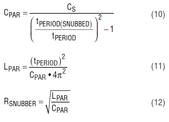 Equation 10, 11 and 12