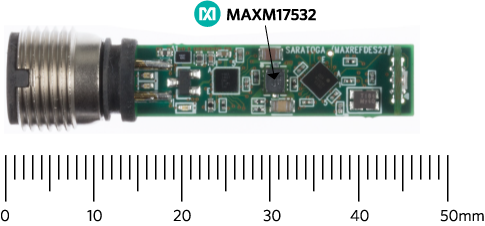 Figure 9. MAXM17532 power module in a tiny proximity sensor.