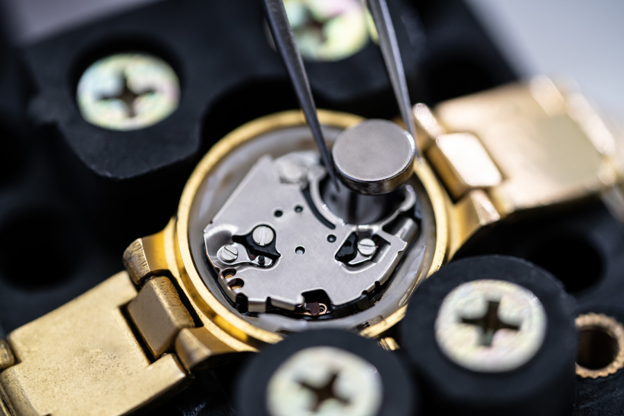 Figure 3. Silver oxide batteries are commonly used as watch batteries.
