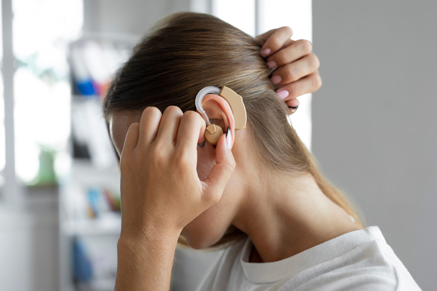Figure 4. Hearing aids are often powered by zinc air batteries.