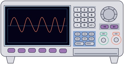 Figure 1. Representation of an oscilloscope