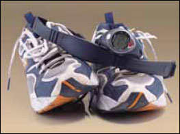 Heart-rate fitness monitor.