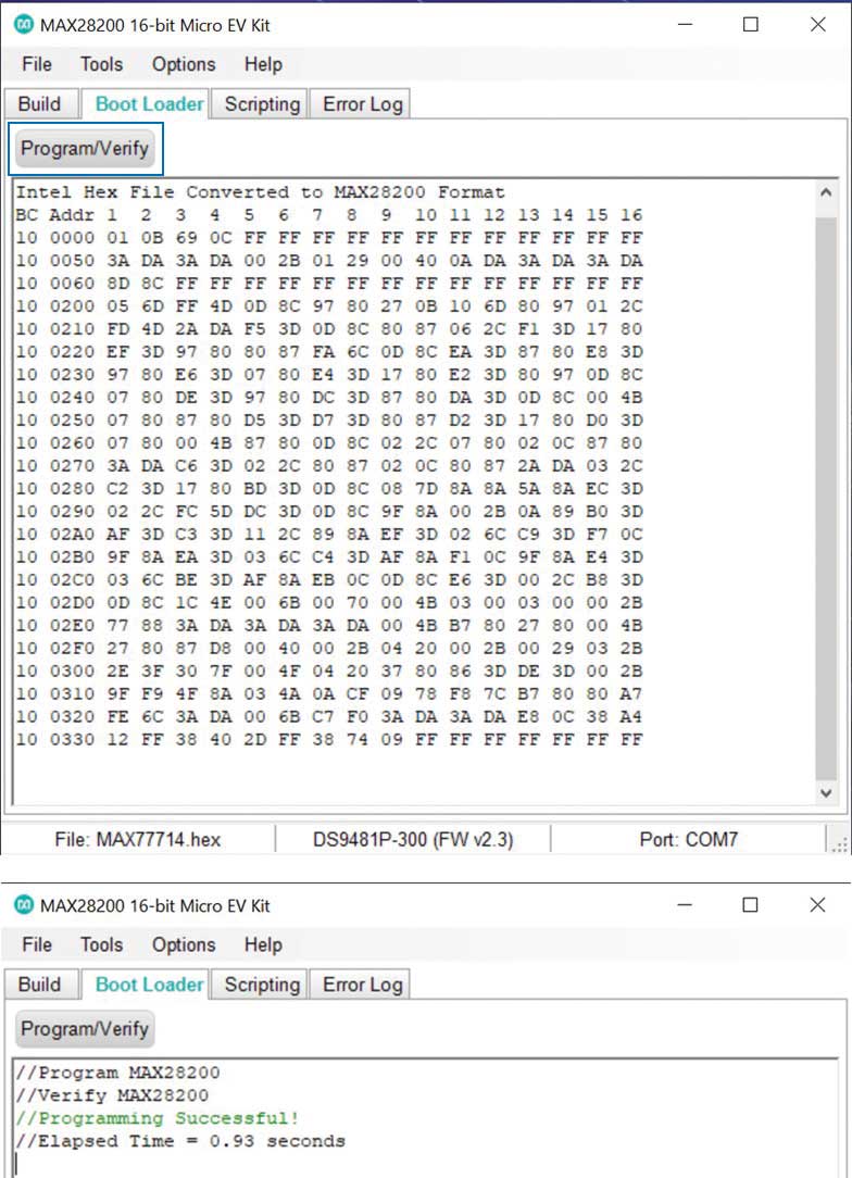 Figure 12. A programming device with a data pattern.
