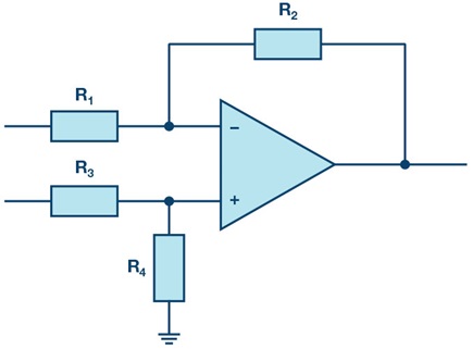 Figure 1. Conventional differential amplifier circuit