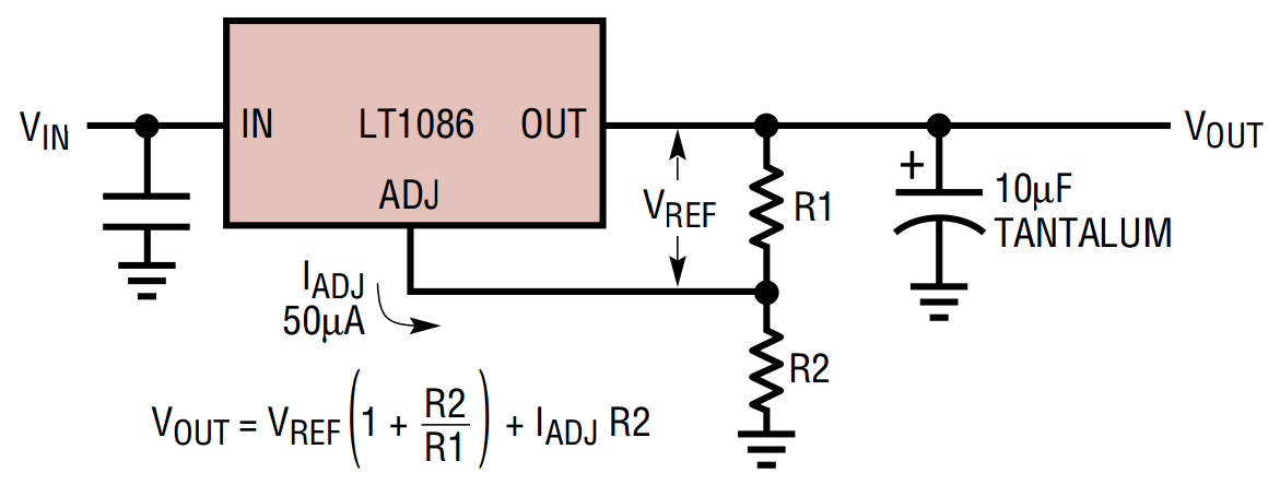 Figure 6. Traditional Linear Regulator (LT1086)