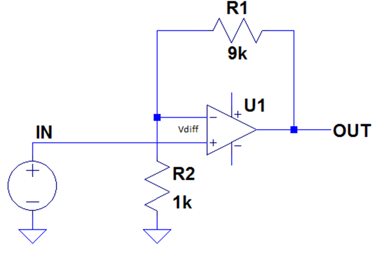 Figure 2. Traditional Op Amp Circuit