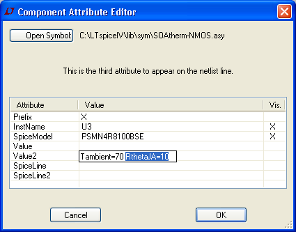 SOAtherm-NMOS Attributes Modification