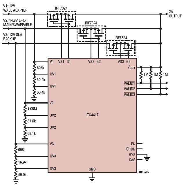 Priority Switching from 12V Main Supply to 14.8V Battery Backup