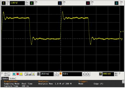 10MHz signal measured using standard scope ground lead