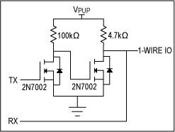 Discrete open-drain buffer