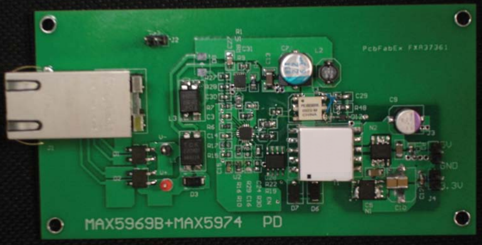 Top view of the reference design
