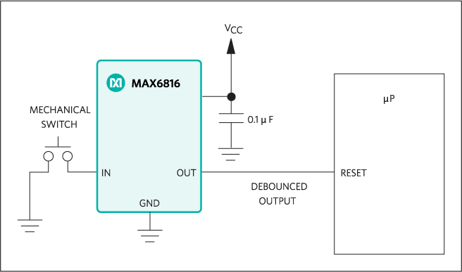 MAX6816、MAX6817、MAX6818：典型工作电路