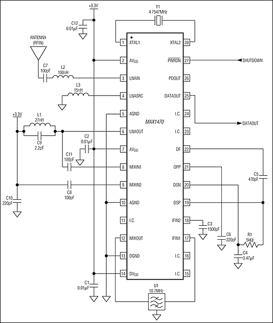 MAX1470：典型应用电路