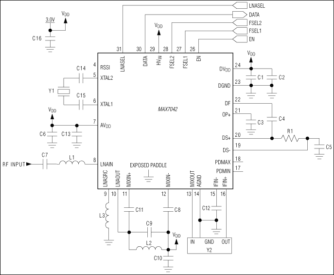 MAX7042：典型应用电路