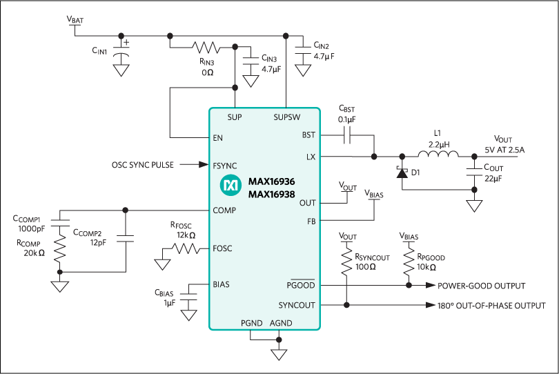 MAX16936: Typical Application Circuit