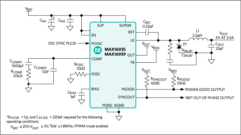 MAX16935: Typical Application Circuit