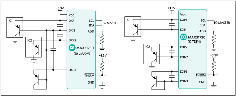 MAX31730: Typical Operating Circuit