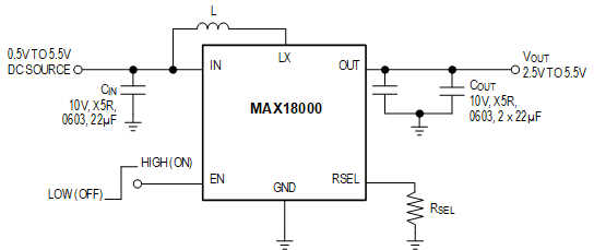 MAX18000 Typical Application Diagram