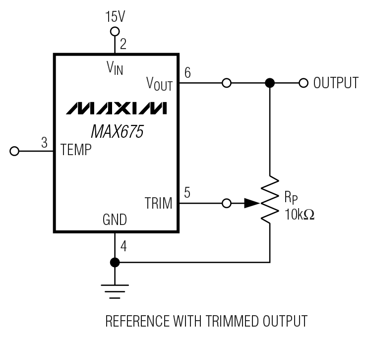 MAX675 Circuit Diagram