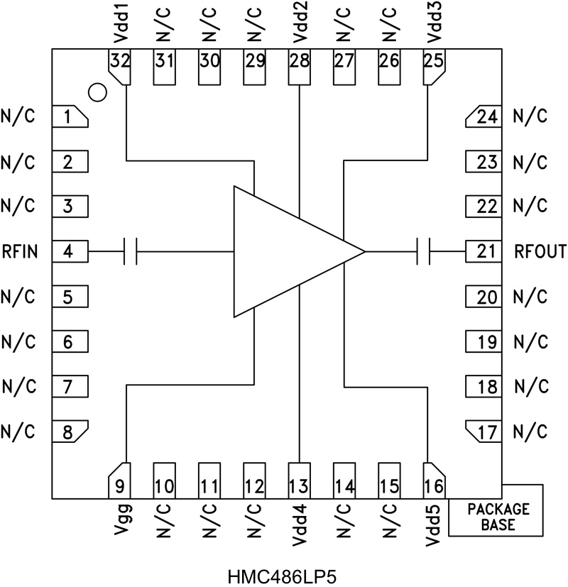 HMC486 Functional Block Diagram