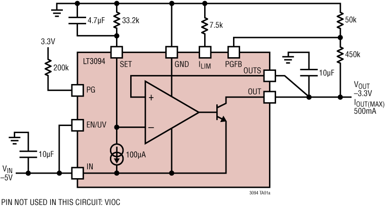 LT3094 Application circuit