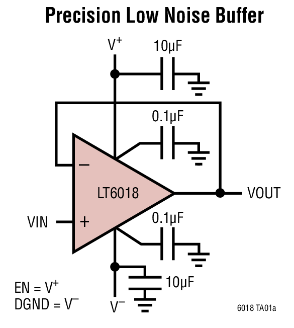 LT6018 Typical Application 1