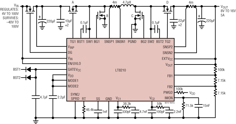 LT8210 Application Circuit