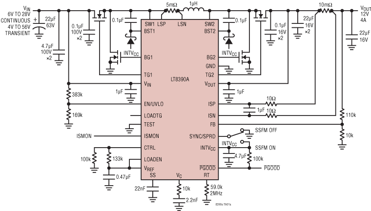 LT8390A Application Circuit