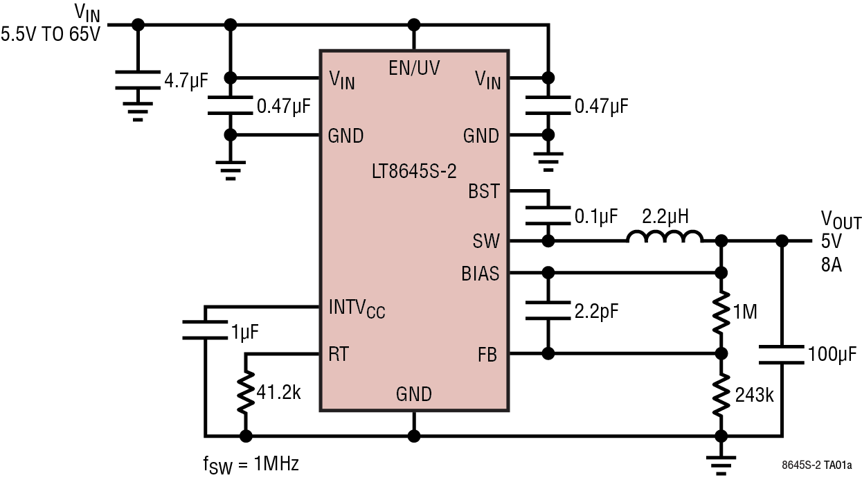 LT8645S-2 Application Circuit