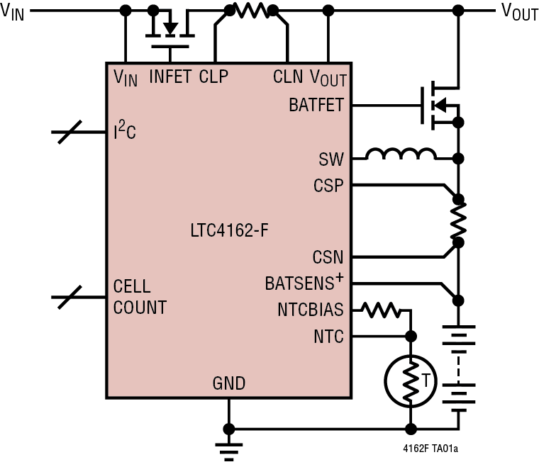 LTC4162-F Application Circuit