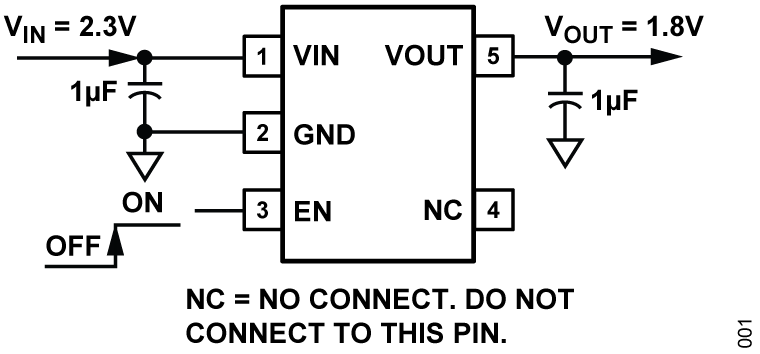 ADP151 Application Circuit
