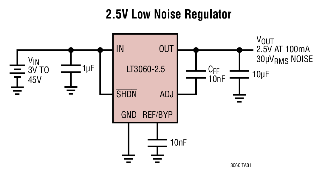 2.5V Low Noise Regulator