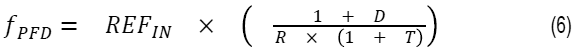 Formula to calculate the frequency of the phase frequency detector