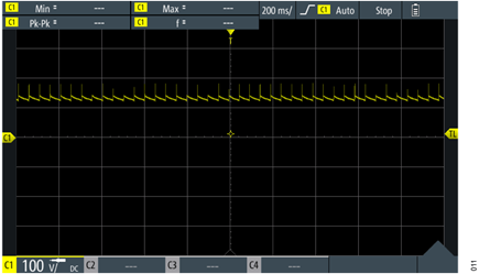 Figure 11. Hysteretic Regulation Measured at C11 at a Time Scale of 200 ms