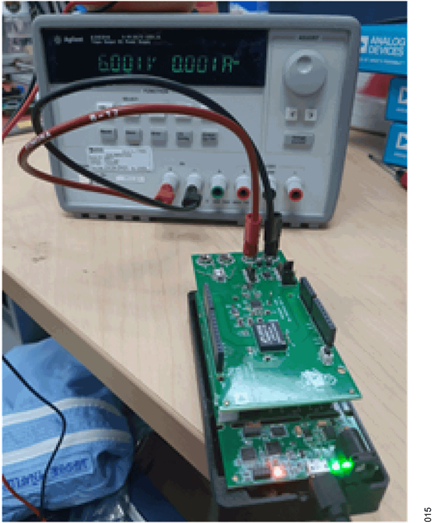 Figure 14. Voltage Input Test Setup Photo