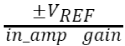 Formula for the input range.