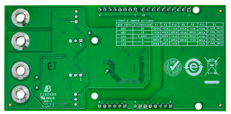 CN0548 Evaluation Board - Bottom View