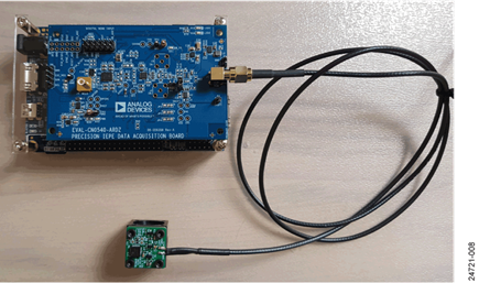 CN-0540 Connected to the DE10-Nano with the CN-0532 Sensor Attached