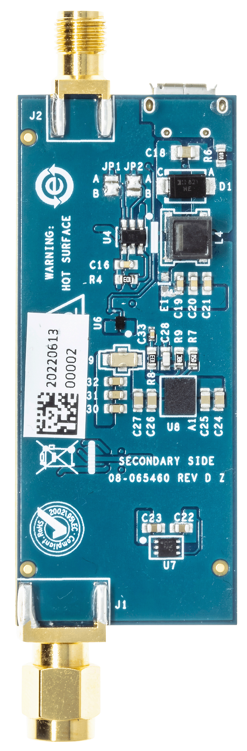 EVAL-CN0551-EBZ Evaluation Board - Bottom View