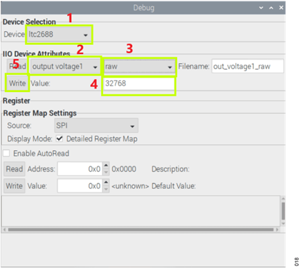 Figure 19. IIO Oscilloscope Debug Window